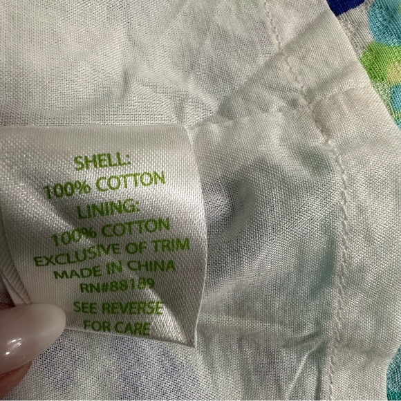 Lilly Pulitzer Shift Dress Pearl Brilliant Blue Wade And Sea SZ 10 Summer Wear - Picture 6 of 11